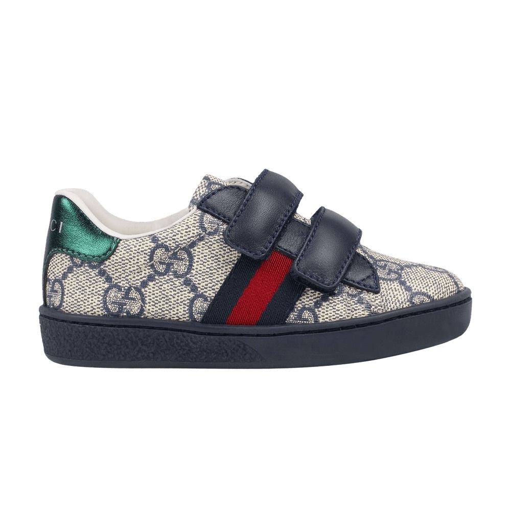 Gucci Kids Beige and Navy Sneakers